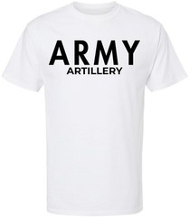 Army Artillery T-Shirt U.S Military Field Corps Soldier Physical Training PT Tee