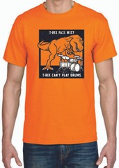 Adult DryBlend® T-Shirt – ( T-REX FAIL , CAN’T DRUM – HUMOR / NOVELTY)