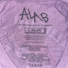 ALAB Skateboard SHIRT Sz L Retro Purple Shark Rat CRUISIN and BRUISIN Streetwear