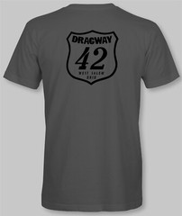 DRAGWAY 42 Retro T-Shirt drag race strip racing track raceway speed shop