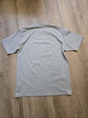 Nike Max90 Graphic T-Shirt Gray Airbrush Spray paint Mens S FZ7968-063 GreyHeath
