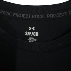 Under Armour Mens Project Rock Brahma Bull Long Sleeve T-Shirt Black Small