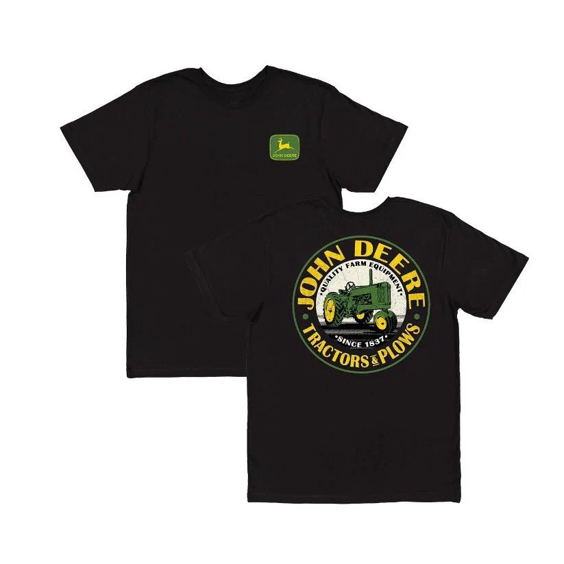 John Deere Men’s Tractor Seal Graphic Tee T-Shirt Black M