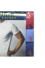 Polo Ralph Lauren Red-Light Blue-Blue Classic Fit Crew-Neck Shirt 3 Pack (XL)