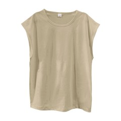 Men Summer Sleeveless Tank Top Loose Fit Solid Color Casual Shoulder Shirt
