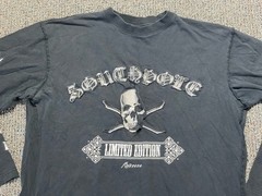 Vintage Southpole Y2K Limited Edition Graphic Skull Long Sleeve Large Black Rare