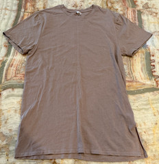 Essentials Fear of God Mens T-Shirt Taupe Short Sleeve Crew Neck Streetwear L