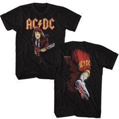 ACDC Music T-Shirt 96′ World Tour 2 Sided Metal Rock N Roll Black Cotton