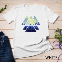 Geometric Triangle Outdoor Trees Forest Wildlife Nature T-Shirt Unisex T-shirt