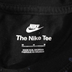 The Nike T-Shirt Mens Size M Space Grid Atom Design Dark Navy Blue Graphic Print