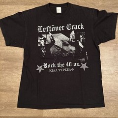 Vintage 2002 Leftover Crack Rock The 40oz T Shirt M Ska Crust Punk