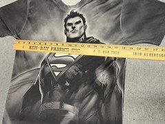 Superman DC black & white all over print custom T-Shirt size Small