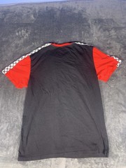 Eternity BC AD Shirt Mens M Black Red White Color Block Japan Katakana Motor 1