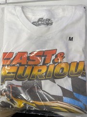 FAST AND FURIOUS QUARTER MILE AT A TIME T SHIRT OFFICIAL ITEM