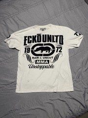 Ecko Unltd MMA Raw & Uncut White Graphic T-Shirt