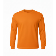 Gildan Mens Heavy Cotton Long Sleeve T-Shirt 5400 Safety Orange Hi-Vis S-3XL