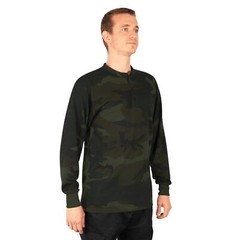 Rothco Midnight Woodland Camo Long Sleeve Henley T-Shirt 21045 – XL