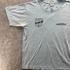 Vintage USS Guardfish SSN 612 Shirt Mens Medium Blue Submarine Navy 80s SS
