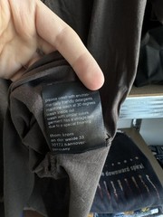 Thom Krom Avantgarde Asymmetrical External Seams Opium T-Shirt Mens Size M