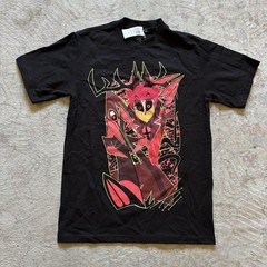 BLACK Hazbin Hotel Alastor T-Shirt Hot Topic A24 M Radio Demon Grunge NWT NEW
