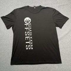 Custom Offsets Logo T-Shirt Black Size 2XL Wheels Trucks Automotive