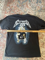 metallica t shirt vintage Ride The Lightning medium large black