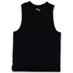 Puma Tank Top Mens Big Logo L Black Polyester Blend Sleeveless
