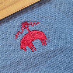 Brooks Brothers Henley Mens L Short Sleeve 1818 Cotton Logo Casual Top Blue 80ch