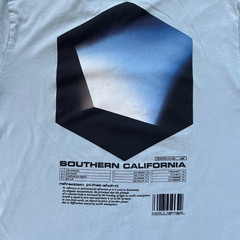 Hollister T-Shirt Adult Medium Short Sleeve Blue Cube Box