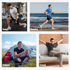 Men’s Plain T-Shirt 3 Pack 5 Pack 100% Cotton Heavy Blend BIG SIZE S to 5XL Tees
