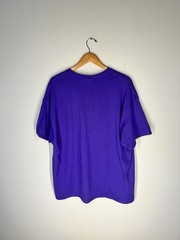 Hanes Heavyweight 50/50 Blank T-Shirt XL Purple Made in Mexico Vintage Y2K
