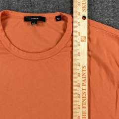 Vince Shirt Mens XL Orange Cotton Crewneck Basic Tee Made In USA Soft Jersey