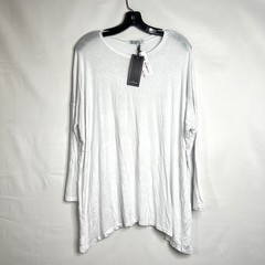 Cotton On White Long Sleeve Top Mens Size S Essi 2 L/S Viscose Blend Casual