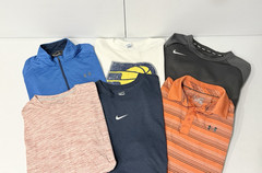 Lot of 6 Nike Under Armour Eddie Bauer Pacers Men’s Shirt Size XL Polo 1/4 Zip