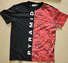 Lot of 4 Men’s BLACK PYRAMID Sz L, XL,XXL, XXXL Short Sleeved T-Shirts