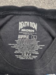 Death Row Records Men’s T Shirt Black Size Large Crew Neck Graphic Printed Tee