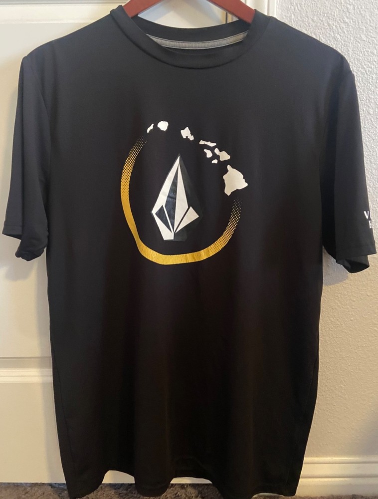 Volcom Hawaii Surf Shirt Men’s Black Size M Anti-UV