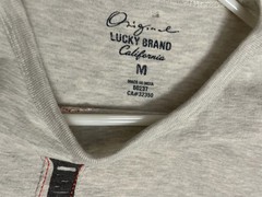 Lucky Brand California Gibson Graphic Print T-Shirt Gray Cotton Men’s M Crew