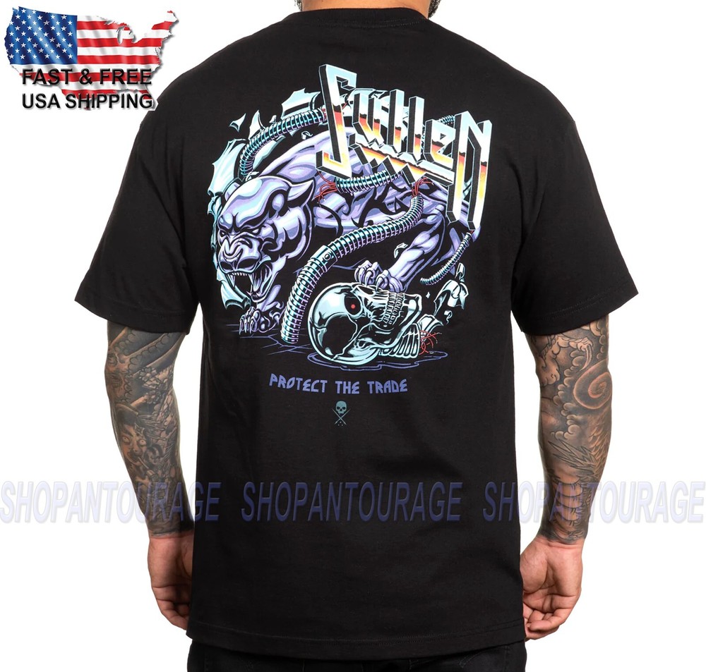 Sullen Art Collective Chromed Standard SCM4346 Short Sleeve Men`s Skull T-shirt