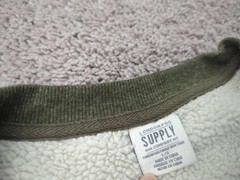 London Fog Thermal Shirt Mens L Green Long Sleeve Ribbed Knit Fleece Lined