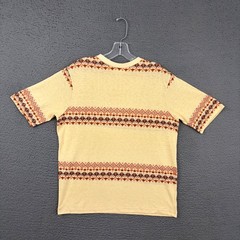 70s Hang Ten T-Shirt Mens Medium Multicolor Striped Surf Skate Embroidered Feet