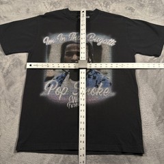 City Lab T-Shirt Mens Small Black Cotton Pop Smoke Woo Forever Rapper In Bugatti