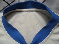 Large Vintage Dodgers 2 Tone Sewn Patches 100% Poly Waffle Knit #21 Shirt