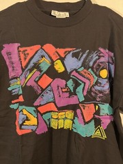 VTG Aerodynamics Dance Single Stitch Tee Drawstring Shirt Black One Size Graphic