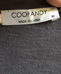 Coofandy Men’s Tee-Shirt Medium Dark Gray Casual