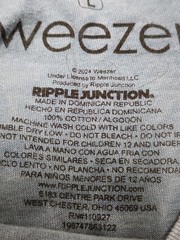 Weezer Blue Album Tour 1994 Large Mens Mineral Wash Tee Ripple Junction