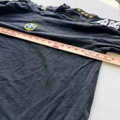 Vintage 1990s Brazil Embroidered World Cup Graphic T Shirt Mens Medium