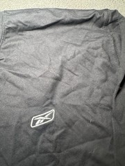 Vintage Reebok Vector Logo Long Sleeve Shirt Black Mens Large NWT Y2K