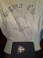 Lot of 2- Vntg 70s Sigma Chi T Shirt Mens Size M and Pledge Manual 9th ed 1943