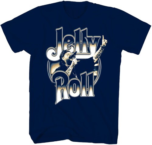 Jelly Roll – Jelly Roll – Number 1 T-Shirt – 2XL Navy TS0102JLRA5 [New ] Navy, X